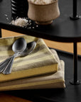 KINU viskestykke, stribet -Gul/beige