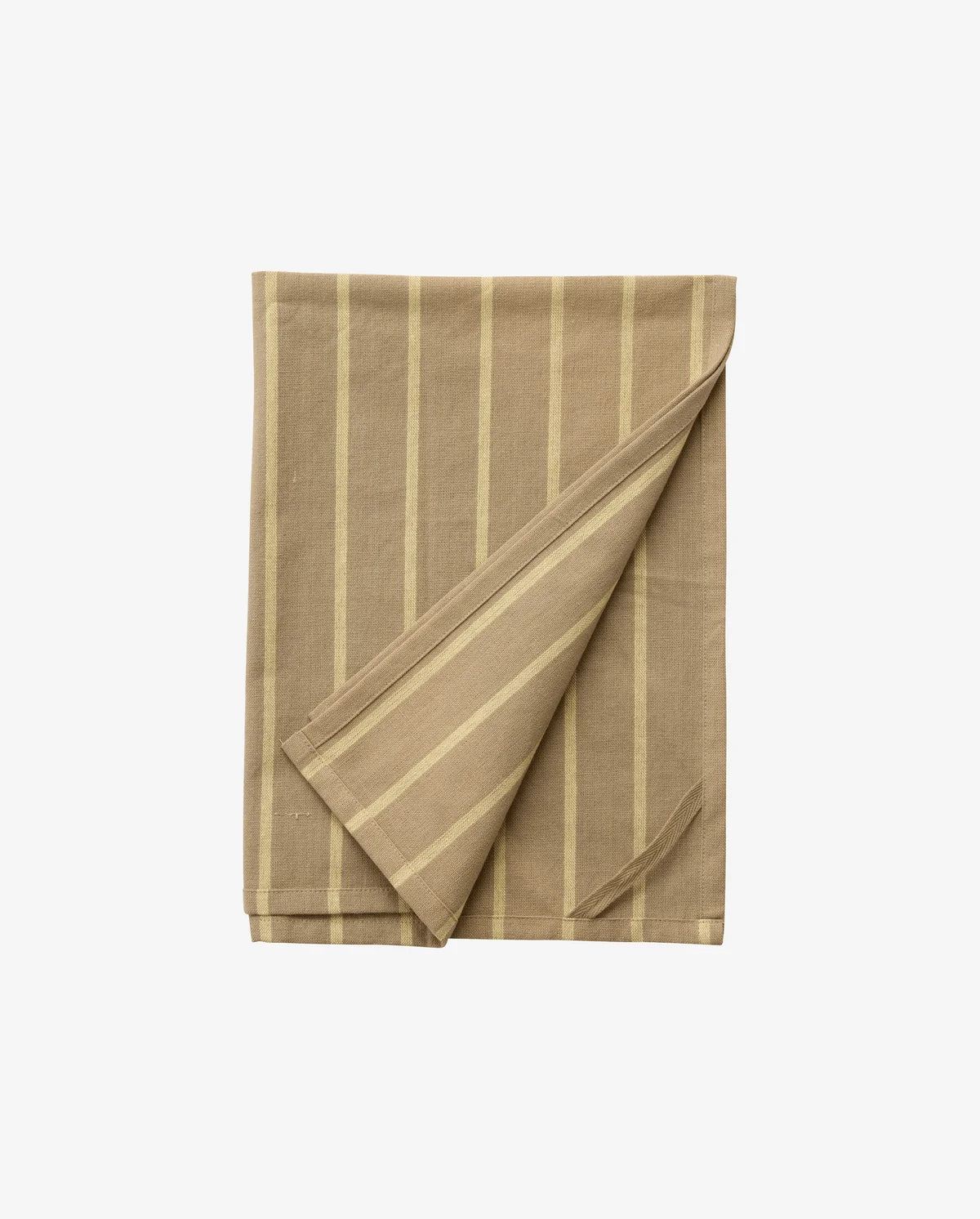 KINU viskestykke, stribet -Gul/beige