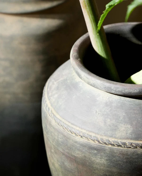 LERON rustik urtepotte/vase, L